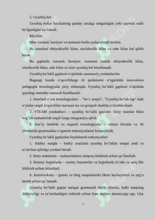 4-sinfda “Uyushiq bo‘lakli gaplar” mavzusini o‘qitish usullari 7