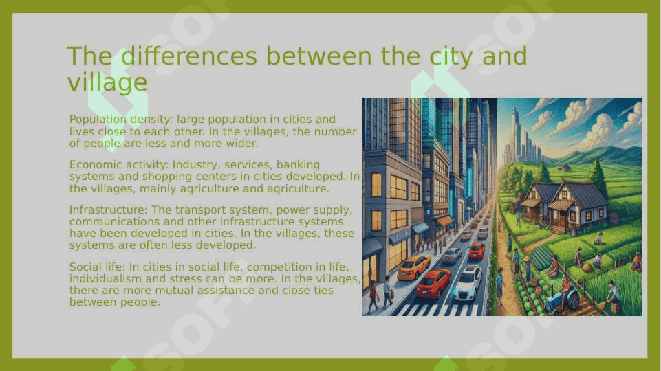 Good aspects of the village 4
