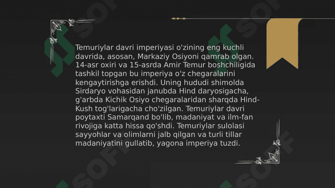 Amir Temur va Temuriylar davri tarixiy geografiyasi 4