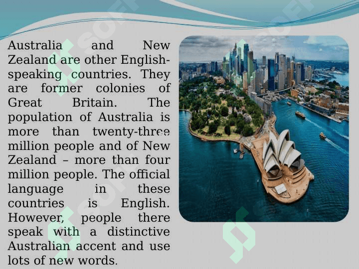 ENGLISH SPEAKING COUNTRIES 4