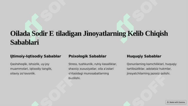 Oilada sodir etiladigan jinoyatlarning kiriminologik tavsifi va oldini olish 2