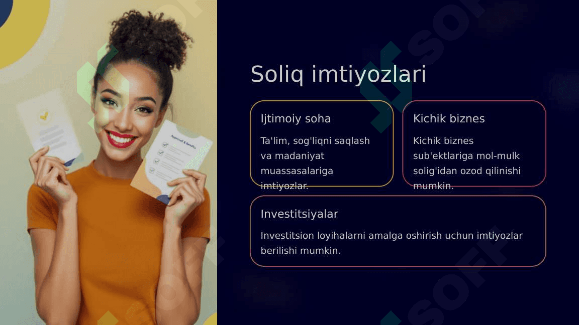 Yuridik shaxslarning mol-mulkiga solinadigan soliq 6