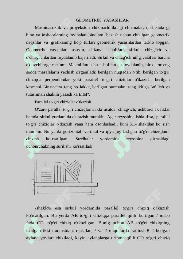GEOMETRIK YASASHLAR 2