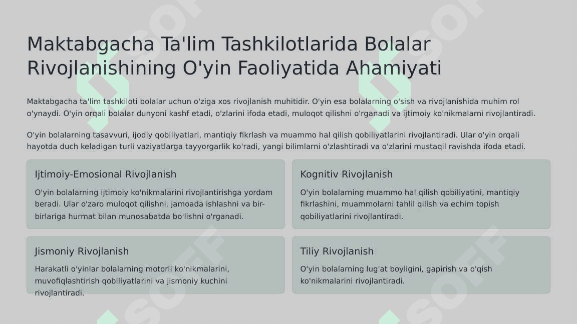 O'yin orqali o`rgatish usullari 2