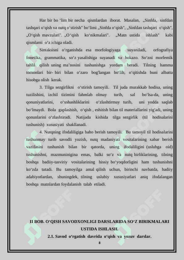 ONA TILI TA’LIMIDA SAVОDXON SHAXSNI KAMOL TOPTIRISHNING TAYANCH VA XUSUSIY KOMPETENSIYALARI 8