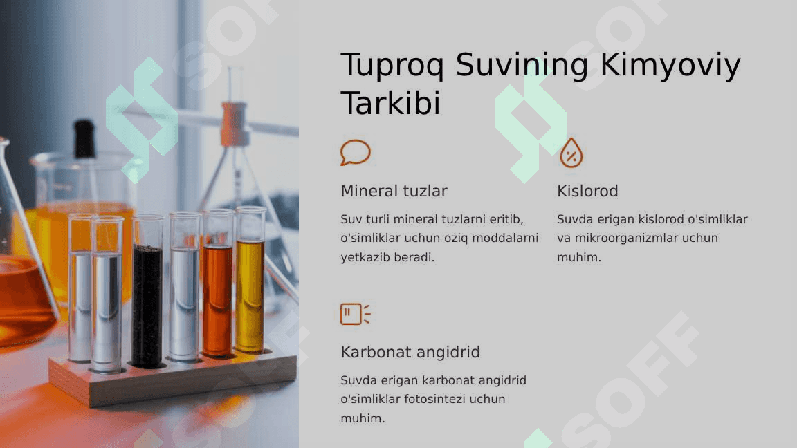 Tuproqning Suv Xossalari va Suv Tarkibi 4