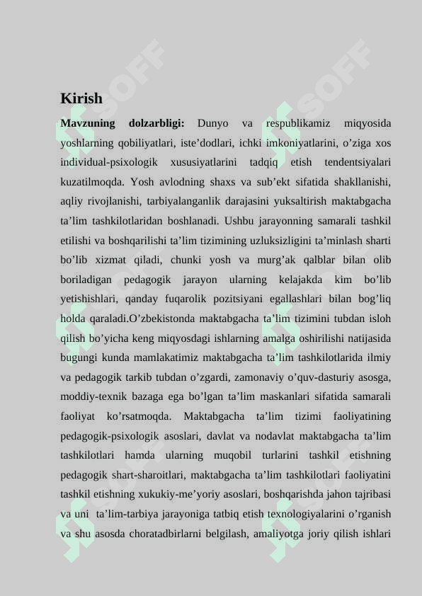 Maktabgacha ta`lim tashkilotlaridagi pedagogik faoliyatlarni loyihalashtirish 2