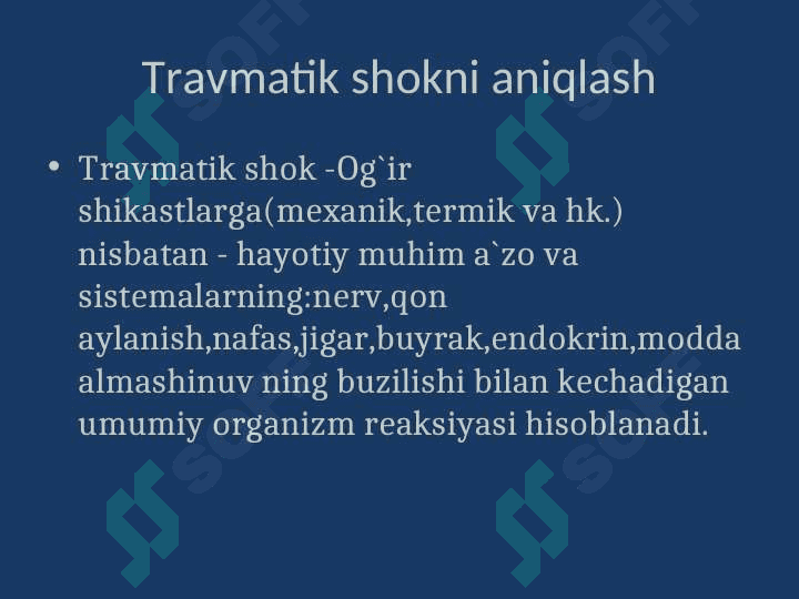 TRAVMATIK SHOK. 4
