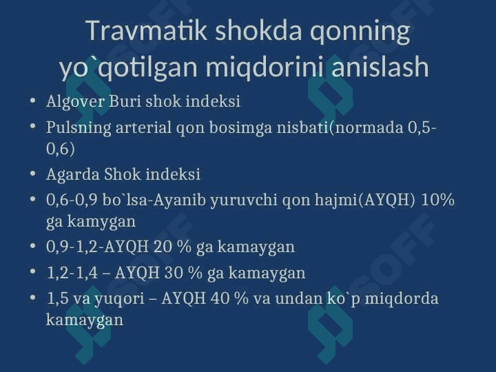 TRAVMATIK SHOK. 7