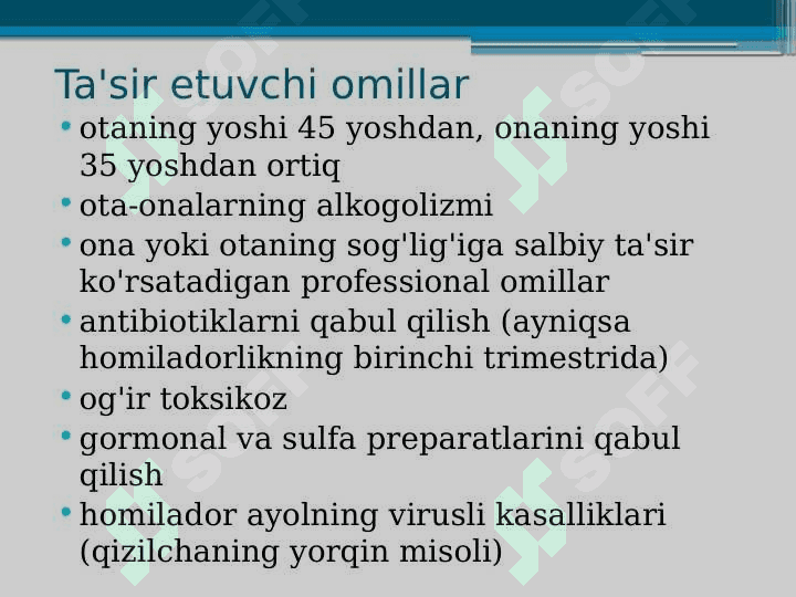 Stabil zo'riqish  stenokardiyasi. Yurak ortirilgan nuqsonlari.1 8
