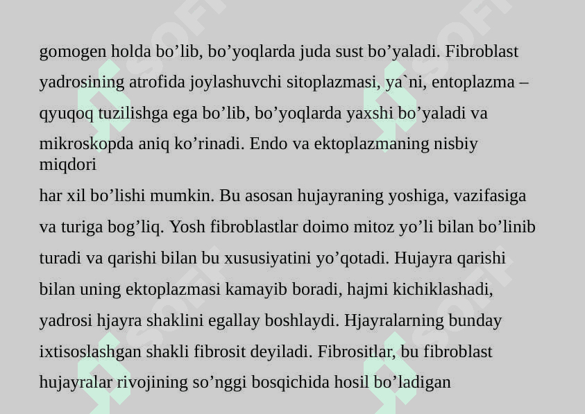Qon va siyrak tolali biriktiruvchi to'qima 3