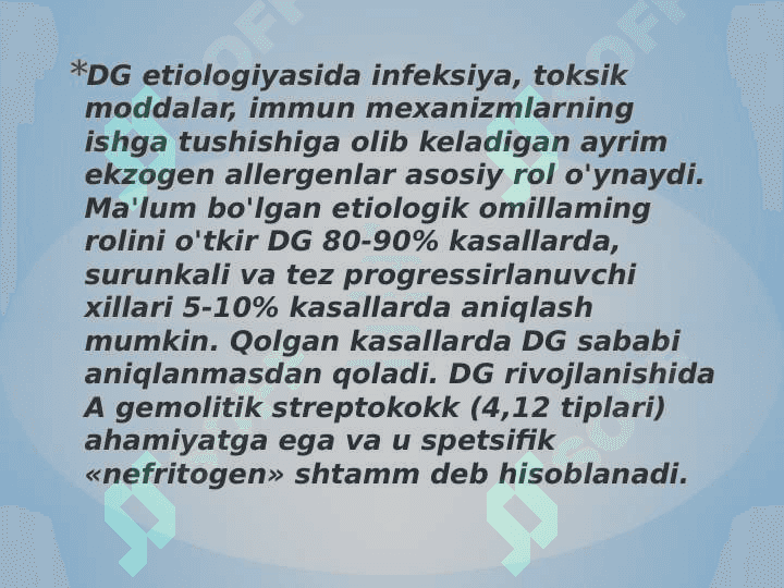 SOMATONEVROLOGIK SINDROMLAR BUYRAK KASALIKLAR 6