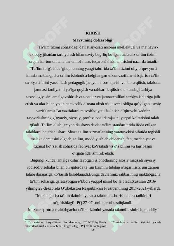 Menejment tizimida strategik va taktik rejalar 2