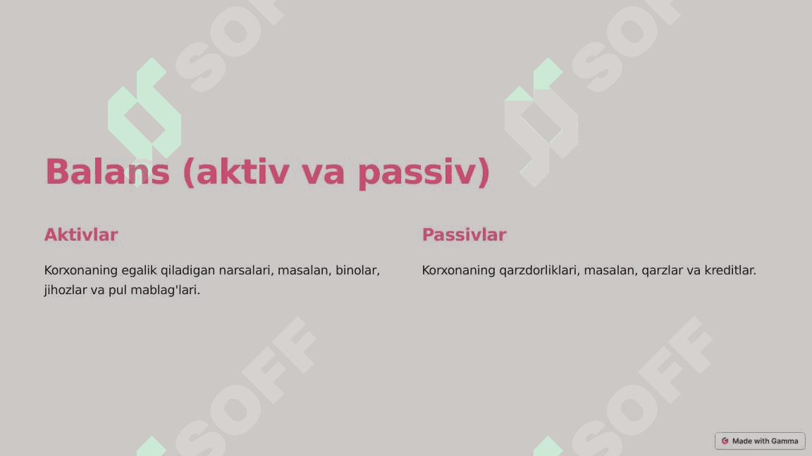 Moliyaviy hisobotning tarkibi va tahlili 3