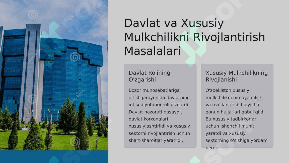 O'zbekiston Respublikasidagi Ma'muriy Buyruqbozlik Tizimidan Bozor Munosabatlariga O'tish Davri Konsepsiyasi 3