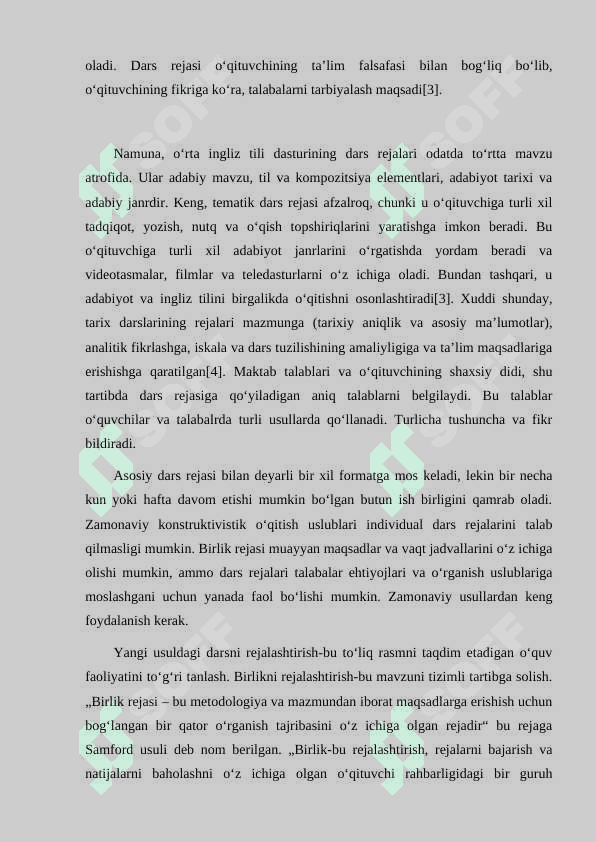 DARS REJASINI TUZISH HAQIDA MA'LUMOT 5