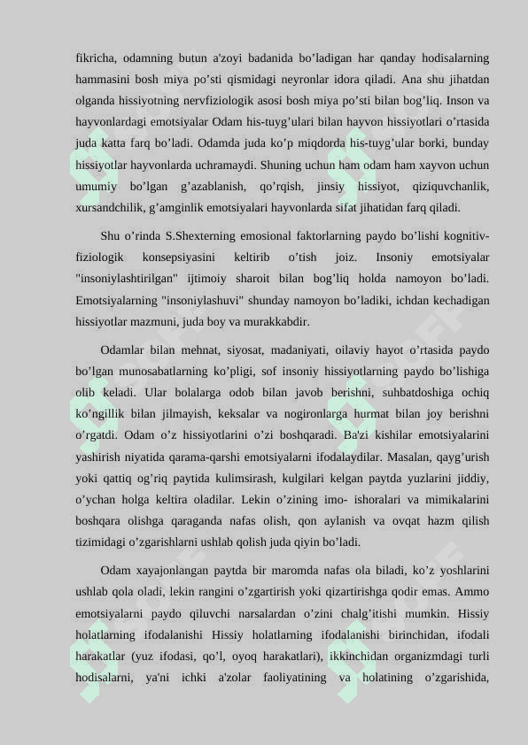 EMOTSIYANING ROLI VA FUNKSIYALARI 8