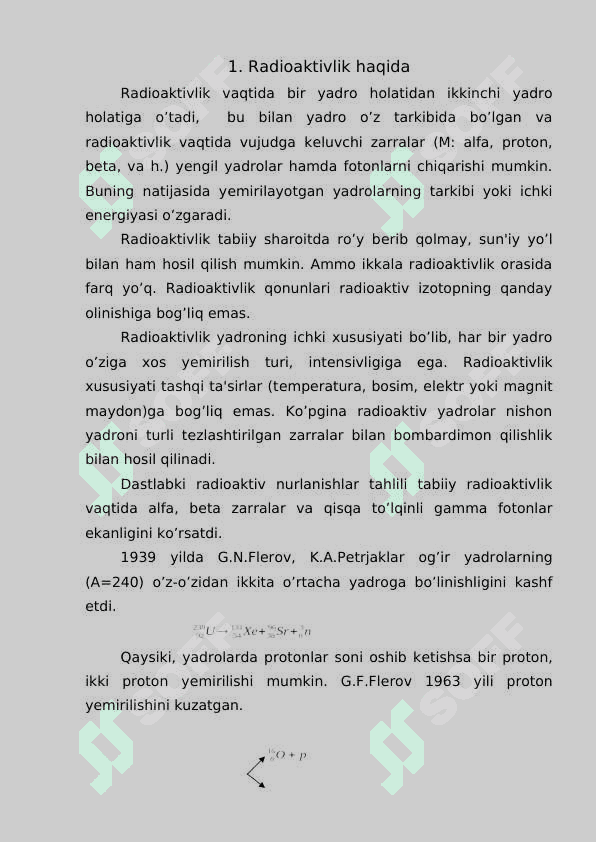 Radioaktivlik yadro reaksiyasi 2