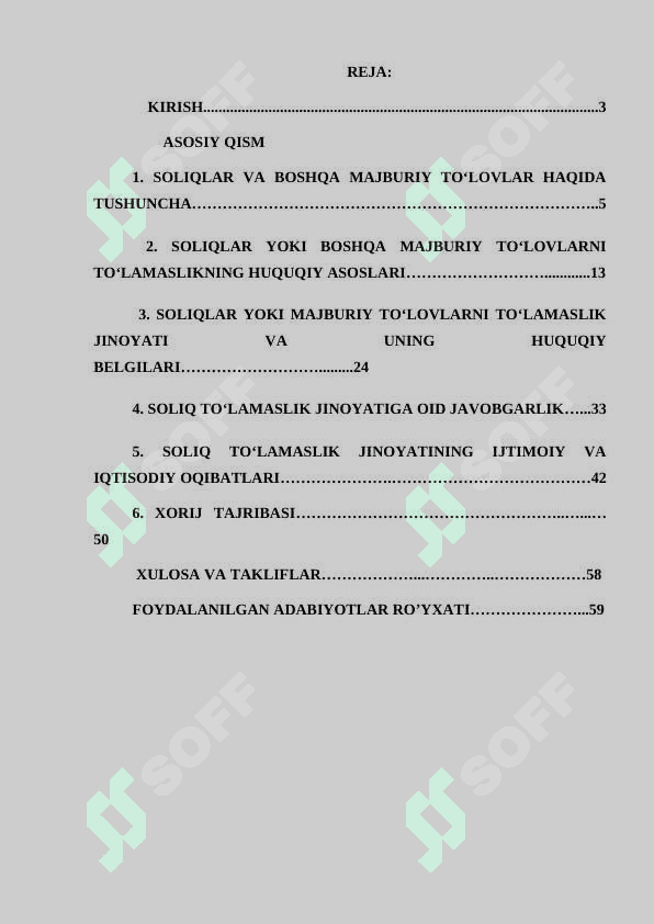 Soliqlar yoki boshqa majburiy to‘lashdan bo‘yin to‘vlash jinoyati uchun javobgarlik 2
