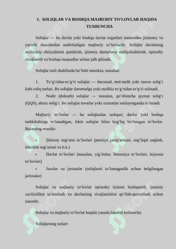 Soliqlar yoki boshqa majburiy to‘lashdan bo‘yin to‘vlash jinoyati uchun javobgarlik 5