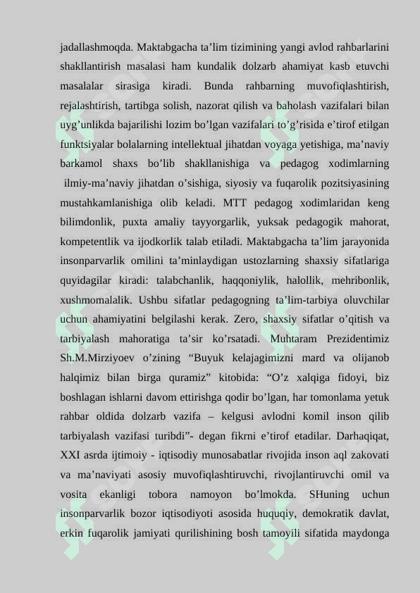 Maktabgacha ta`lim tashkilotlaridagi pedagogik faoliyatlarni loyihalashtirish 4