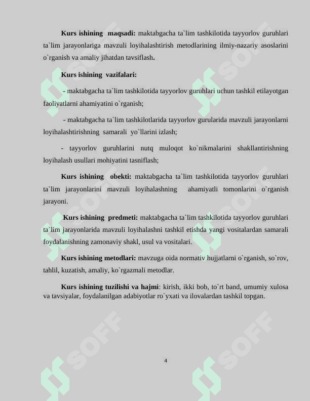 AKTABGACHA TA`LIM TASHKILOTLARI TAYYORLOV GURUHLARIDA TA`LIM JARAYONINI MAVZULI LOYIHALASHNING NAZARIY ASOSLARI 4