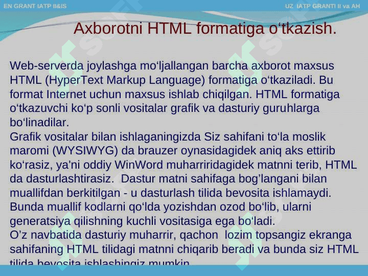 Web sahifalar yaratish 5