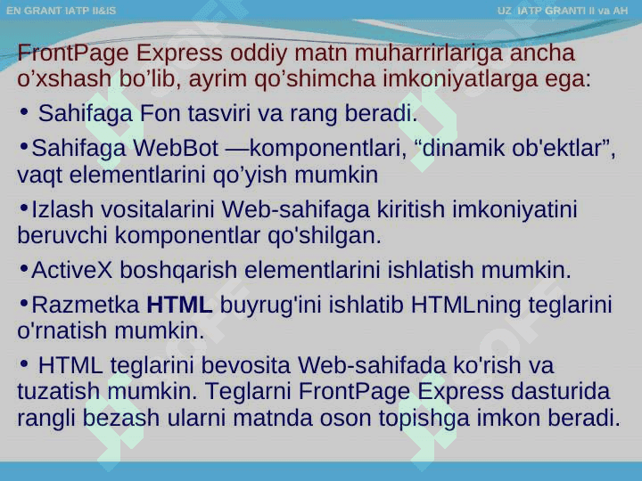Web sahifalar yaratish 7
