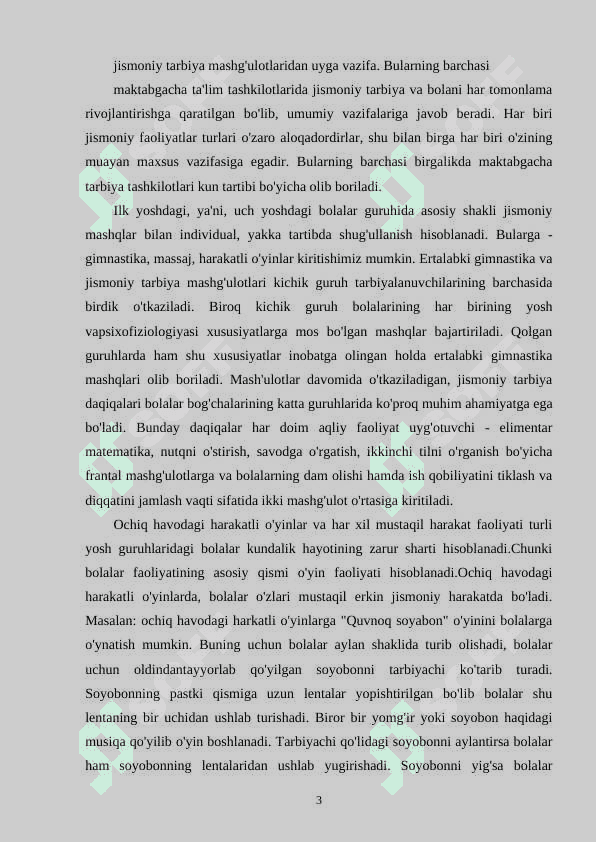 MASHG`ULOTLAR ORASIDA CHALG`ITUVCHI JISMONIY HARAKATLARNI REJALASHTIRISH 3