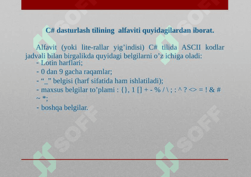 SATRLARNI  FORMATLASH 7