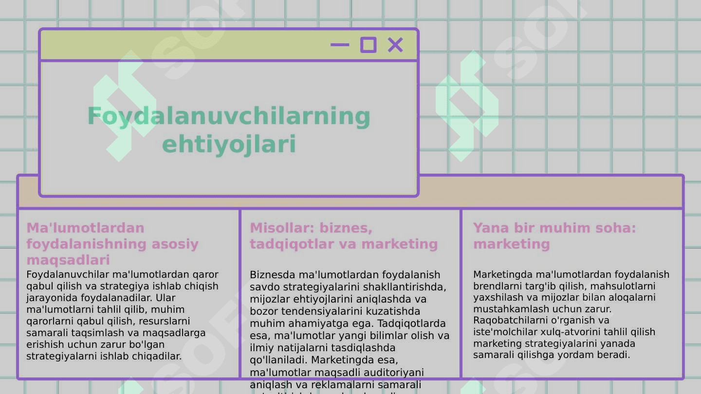 Hisob ma'lumotlaridan foydalanuvchilar 6