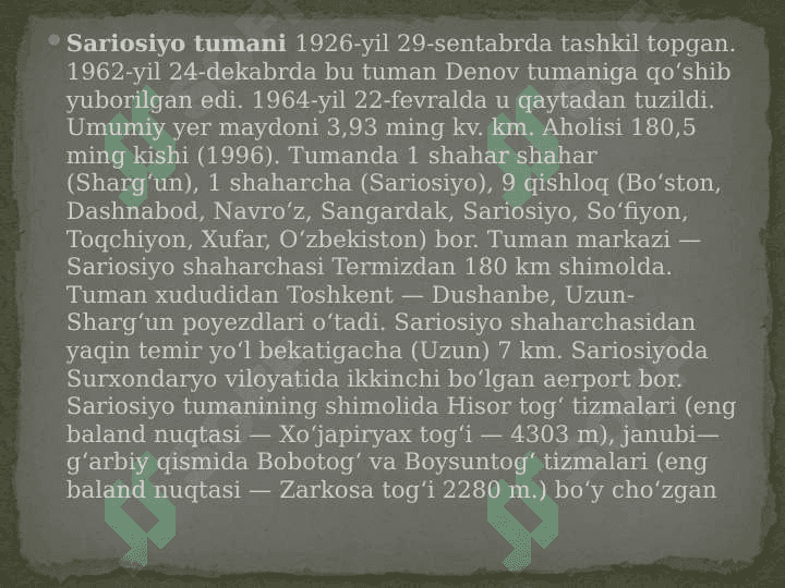 SARIOSIYO 3