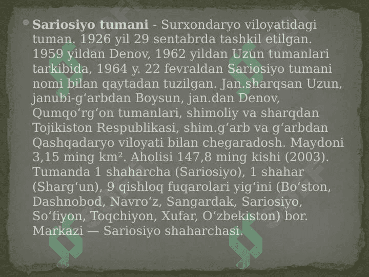 SARIOSIYO 7