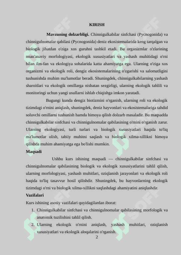 Chinnigulkabilar sinfchasi va chinnigulnomalar qabilasi 2