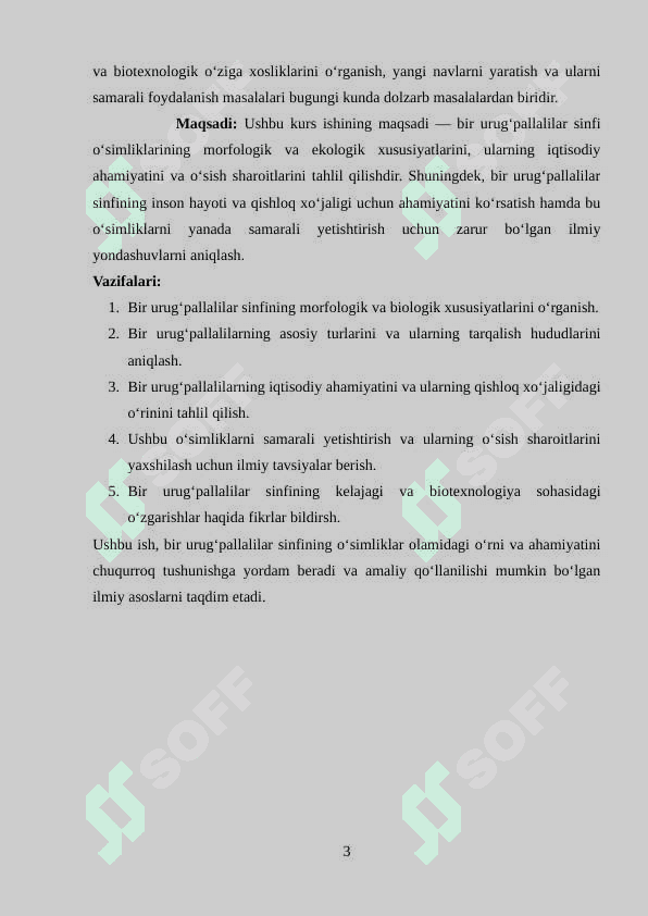 Bir urug`pallalilar sinfi 3