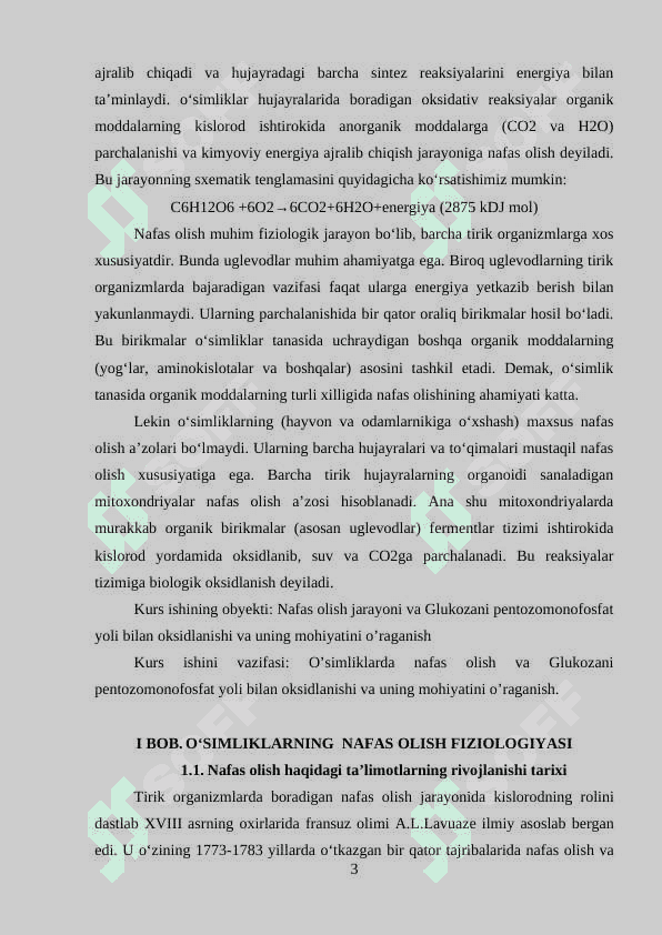 Nafas olishning glyukoza pentozomonofosfat usuli 2