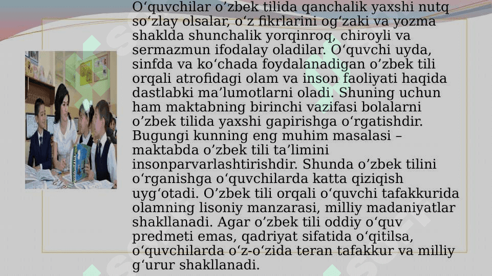 O‘ZBEK TILIDAN TOPSHIRIQLAR TIZIMINI ZAMONAVIY YONDASHUVLAR ASOSIDA TAKOMILLASHTIRISH 4