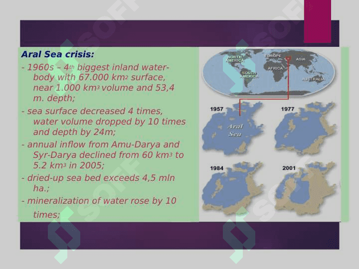 Aral, Water and Hydro-Energy Issues in Central Asia – view from Uzbekistan 5