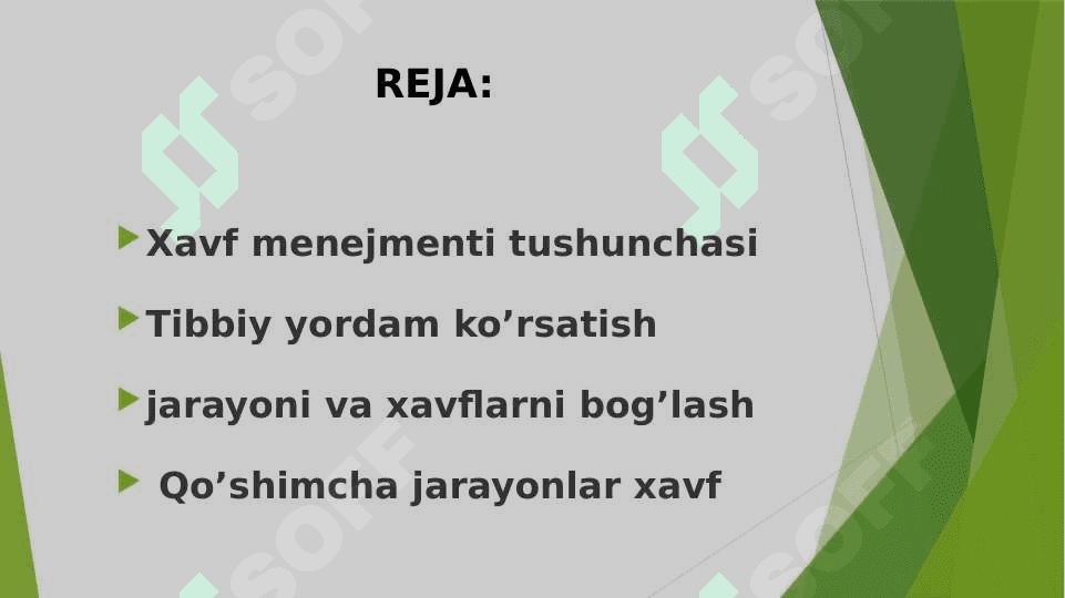 Xavf menejmenti. (Risk menejment) 2