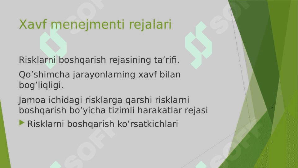 Xavf menejmenti. (Risk menejment) 3