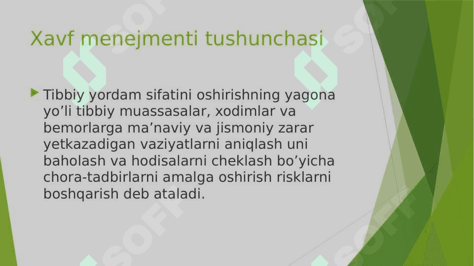 Xavf menejmenti. (Risk menejment) 4