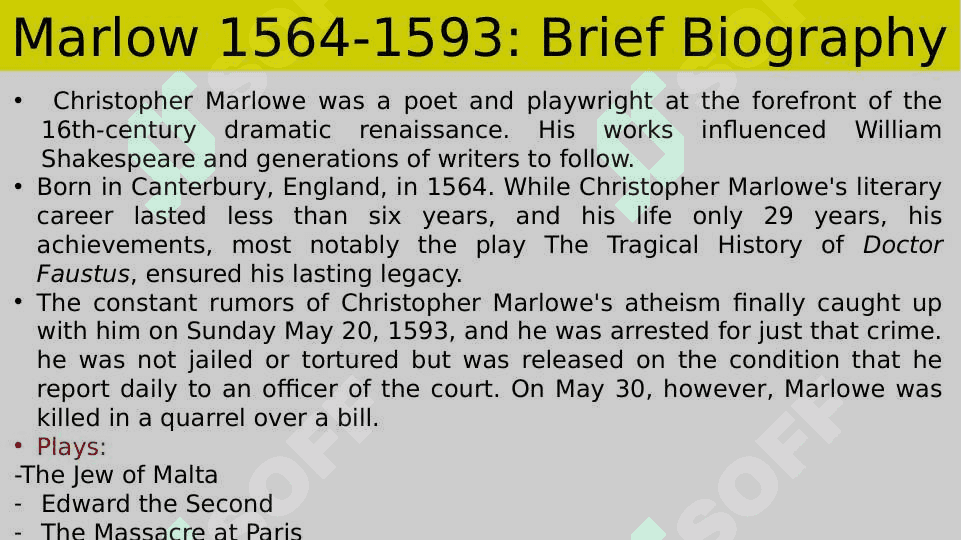 Doctor Faustus Christopher Marlowe 3