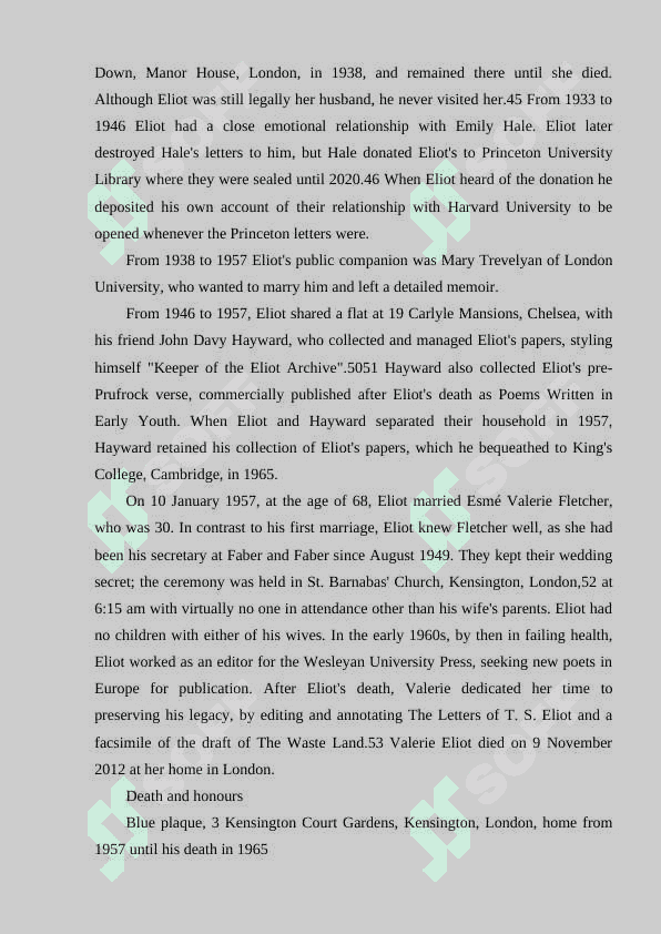 Eliot’s poetry 8