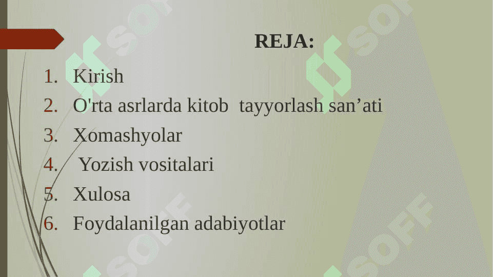 O’rta asrlarda qulyozma kitoblarni tayyorlashda foydalaniladigan asboblar va ashyolar 2