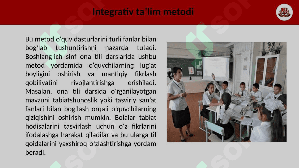 BOSHLANGʻICH SINF ONA TILI DASTURLARINING TAHLILI, TOʻGARAK REJASI VA MASHGʻULOT ISHLANMASINI TUZISH. ONA TILIDAN TANLOVLAR REJASINI ISHLAB CHIQISH 2