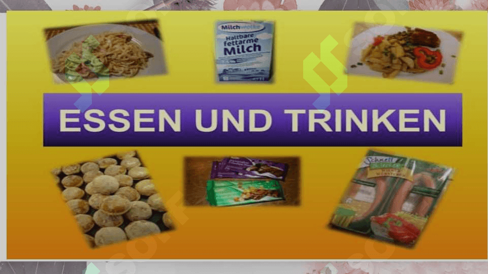 Essen und Lebensmittel. 3