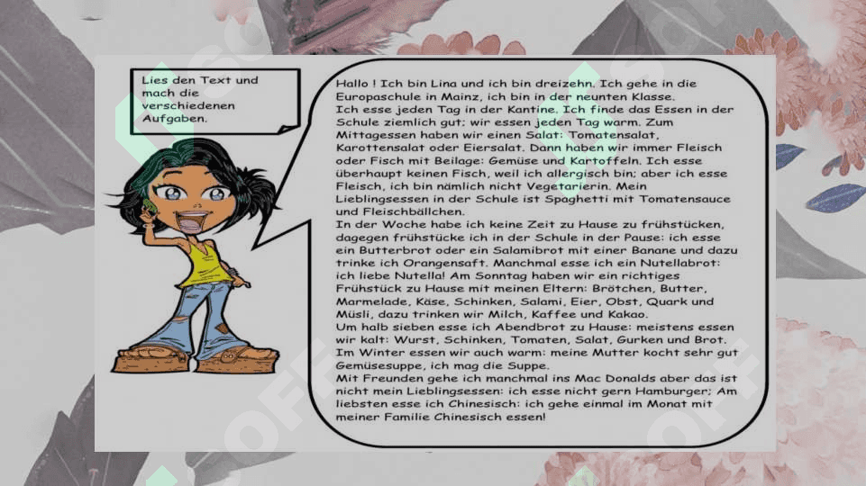 Essen und Lebensmittel. 4