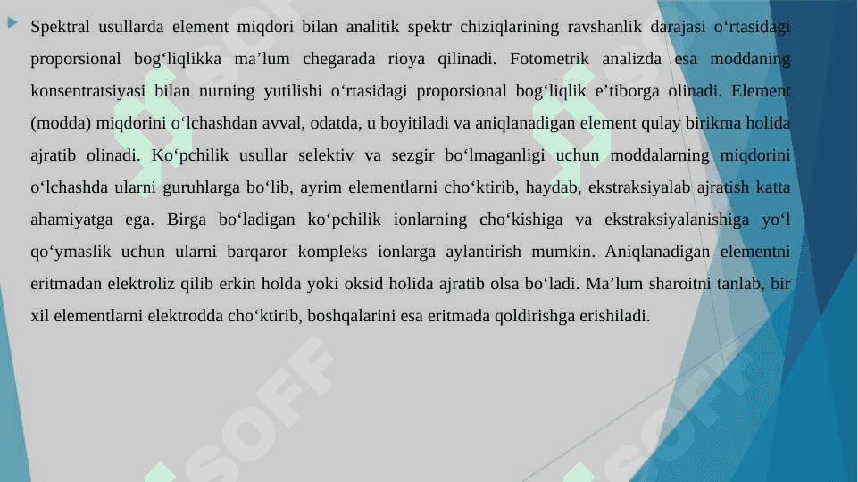 ANALITIK KIMYO FANINING MAQSAD VA VAZIFALARI. RIROJLANISH TARIXI 5