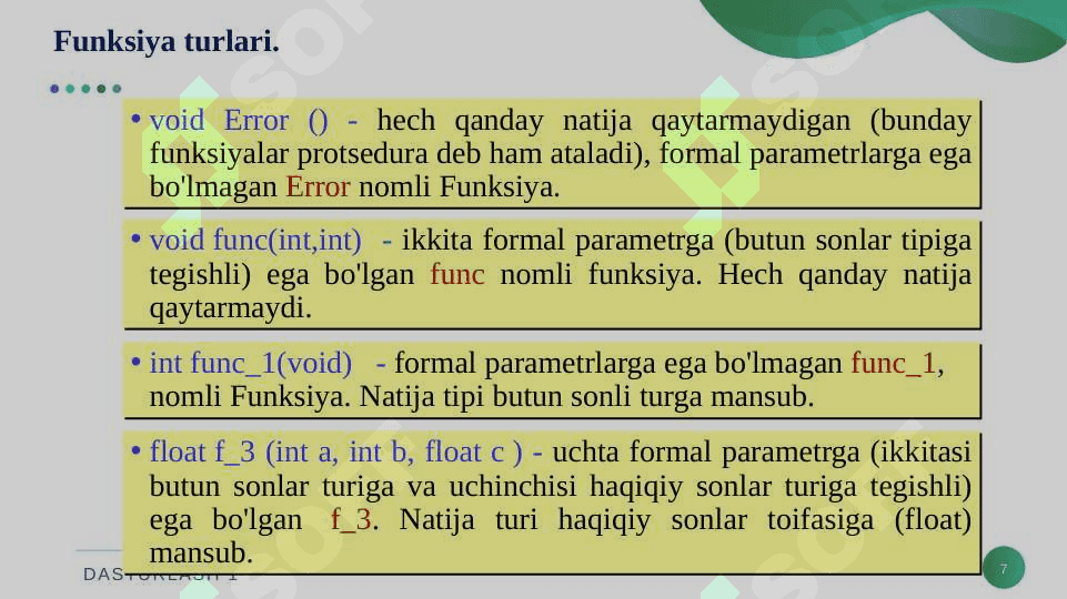 Python dasturlash tilida funksiyalar bilan ishlash 7
