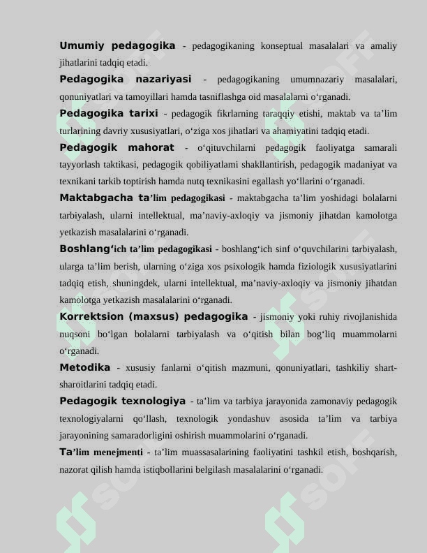 Pedagogika fanining paydo bo‘lishi va rivojlanishi. Pedagogika shaxs tarbiyasi va rivojlanishi to‘g‘risidagi fan. 6